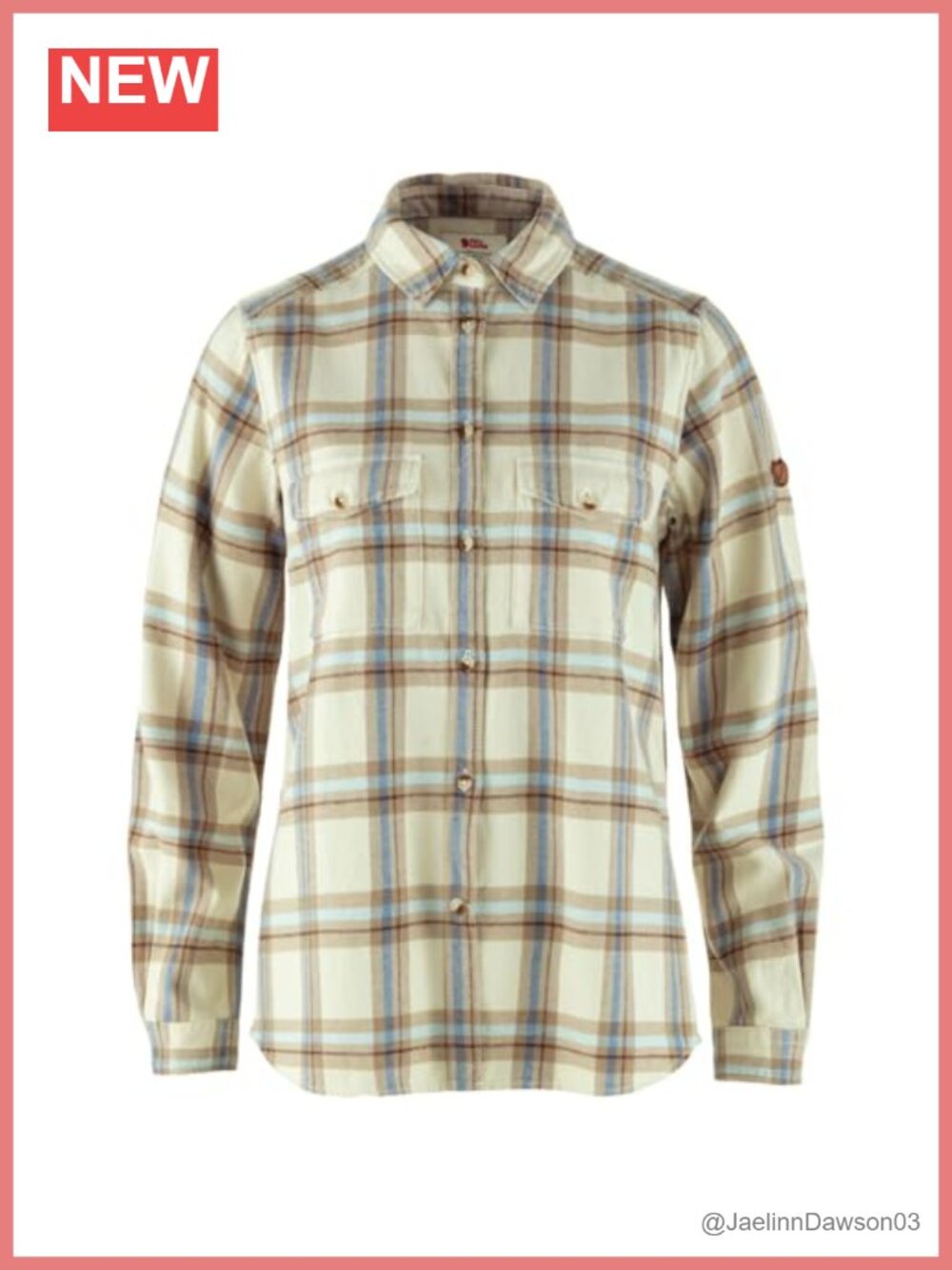 Fjallraven Ovik Heavy Flannel Shirt 100% Organic Cotton Relaxed Fit Button Down